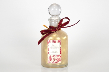 Sabó amb ampolla de vidre · Aroma de vainilla
